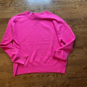 French Connection Barbie pink sweater. Size S super soft! NWOT Cashmere Blend